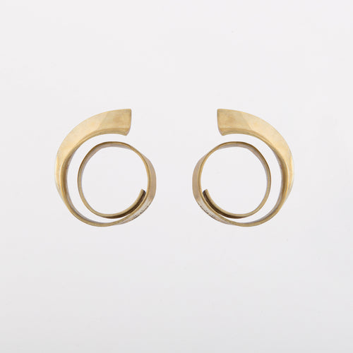 Wave earrings - Bronze