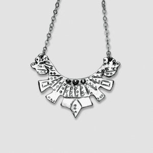 Small Maya Pendant - White Bronze