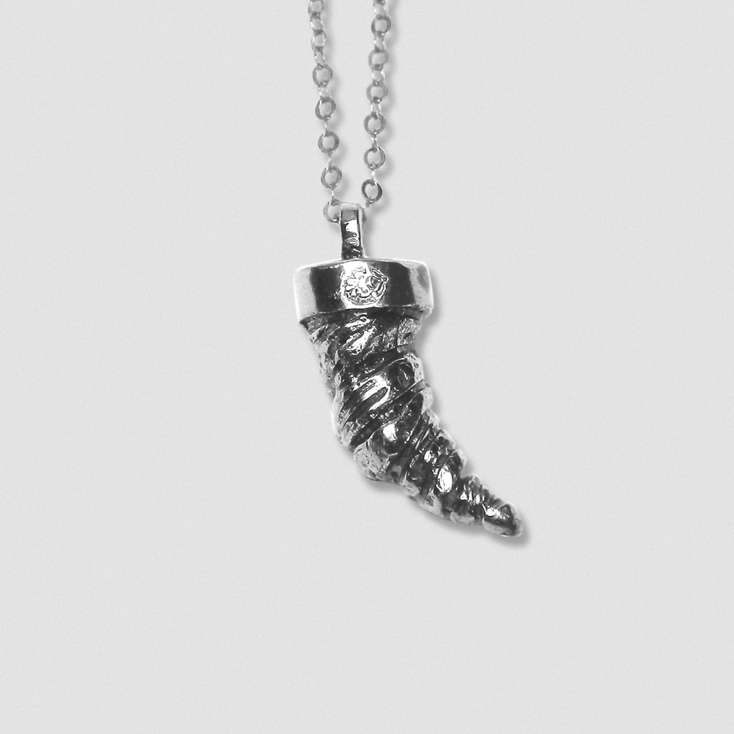 Tusk Pendant - White Bronze