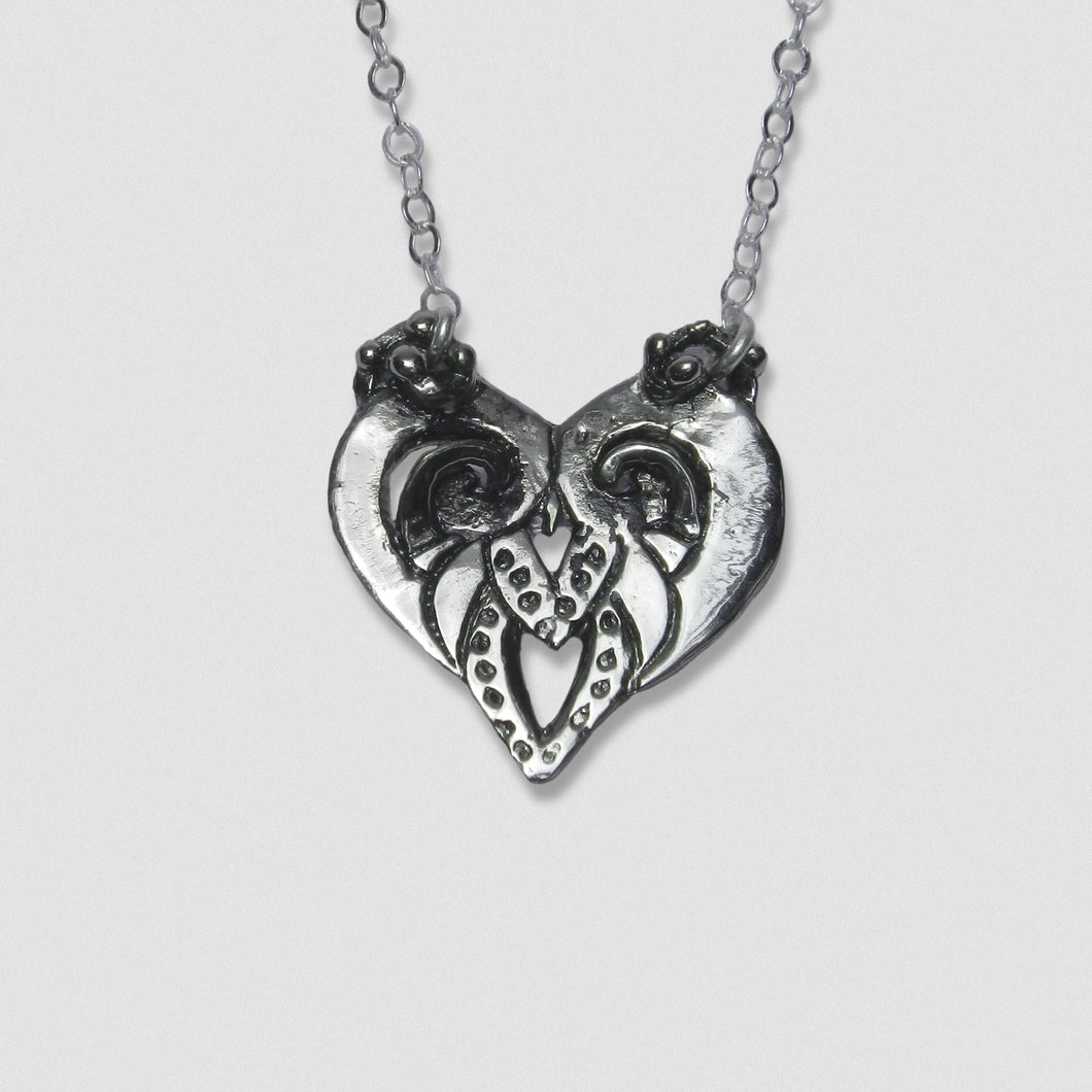 Goddess Embodied Pendant - White Bronze with Sterling Silver chain