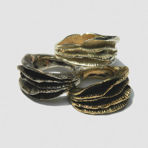 MoonWave Ring - Bronze