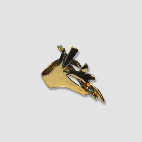 Durga Ring - Sterling Silver & 24k Gold Plate