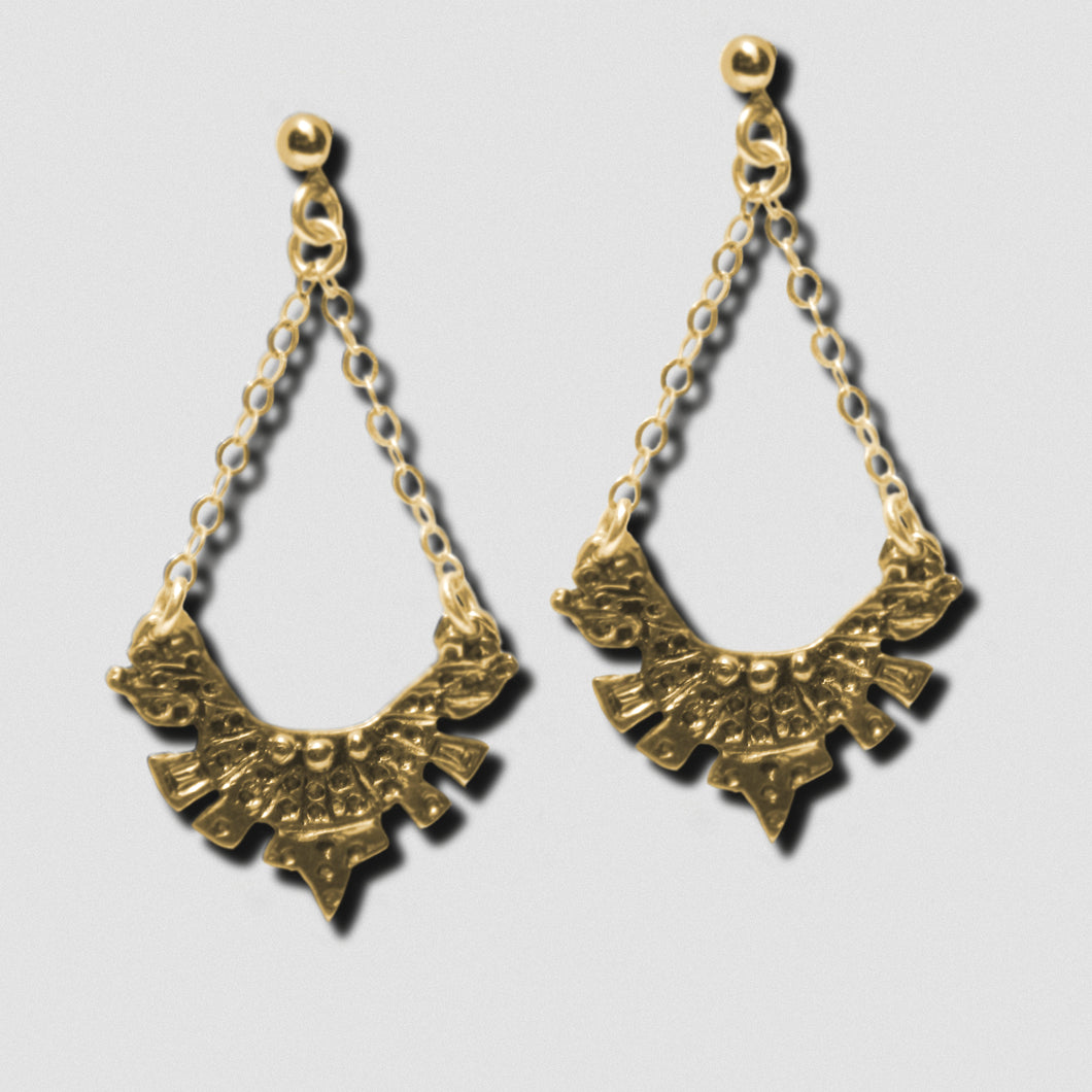Maya Earrings - Bronze