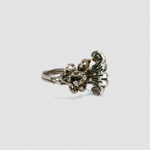 Small Penacho ring - White Bronze