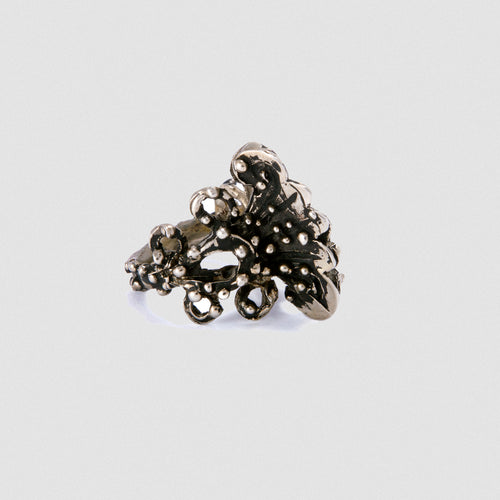 Medium Penacho ring - White Bronze