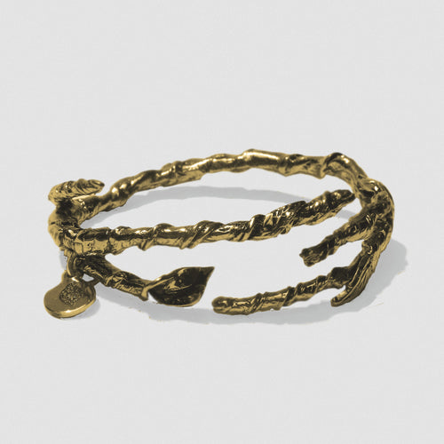 Single Ivy Bangle - Bronze