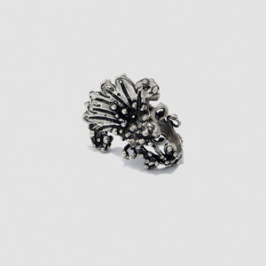 Large Penacho ring - White Bronze