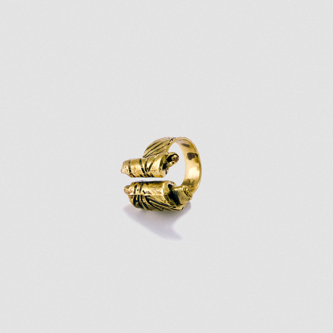 Written paper ring - Bronze