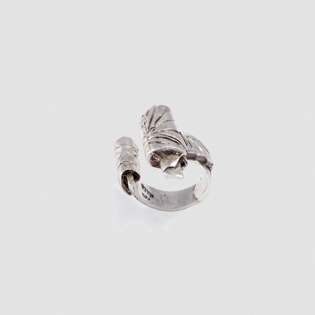 Written paper ring - Sterling Silver