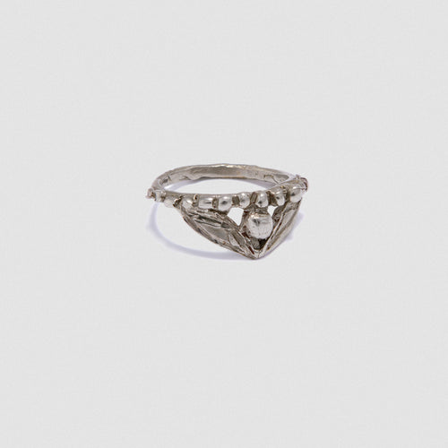 Eye ring - White Bronze