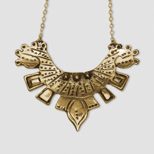 Large Maya Pendant - Bronze