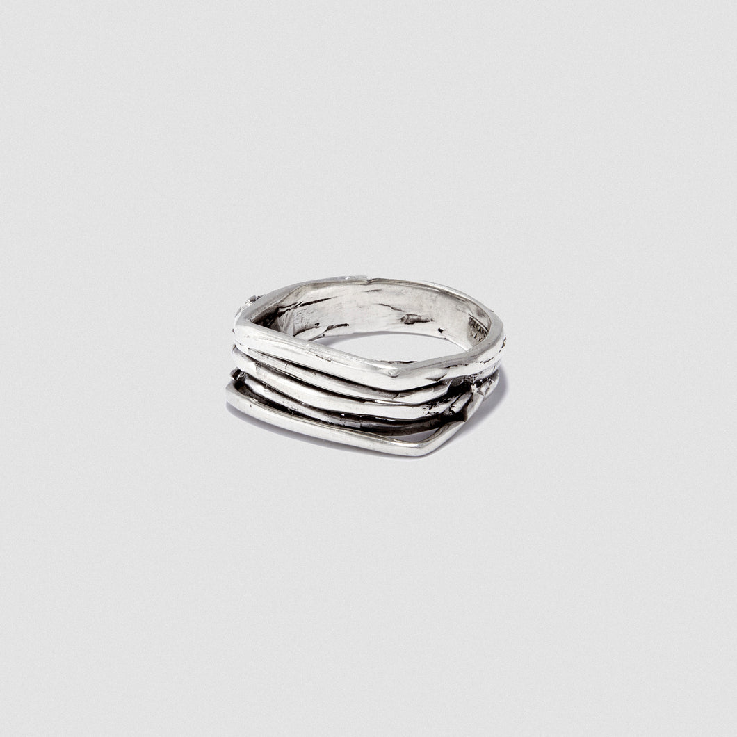 Thin Staple ring - Sterling Silver