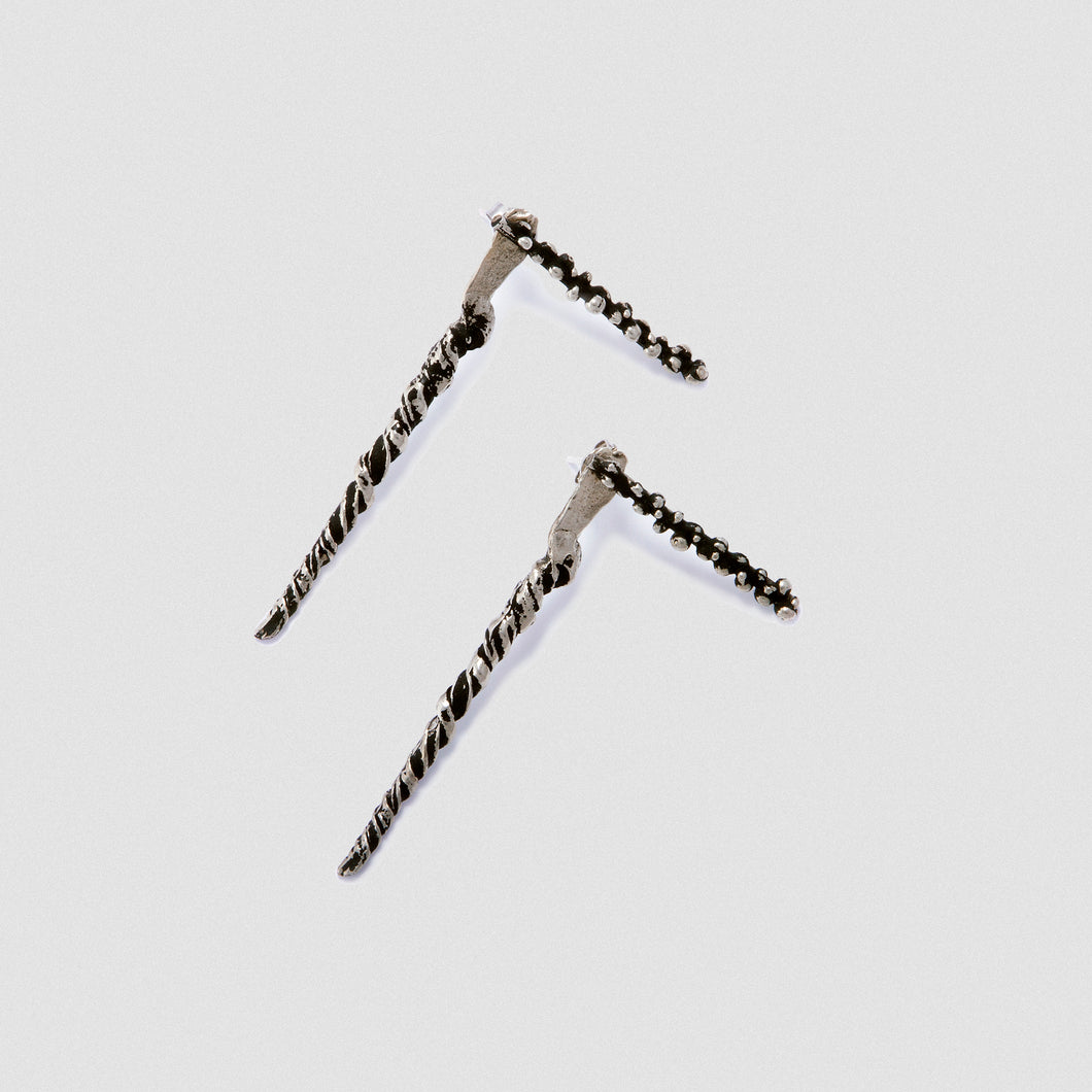 Seeds earjacket - White Bronze