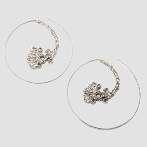 Penacho Tribal earrings Sterling Silver