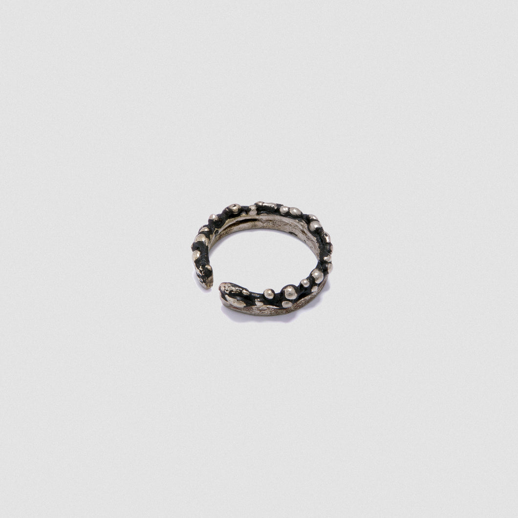 Midi ring/earring - White Bronze