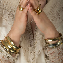 Fancy Lady ring - Gold Plate Sterling Silver