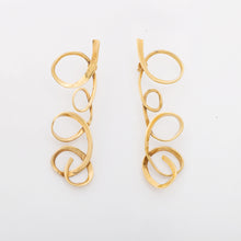 Loops earrings - Gold Plate Bronze