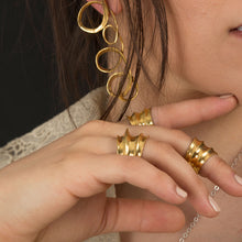 Loops earrings - Gold Plate Bronze