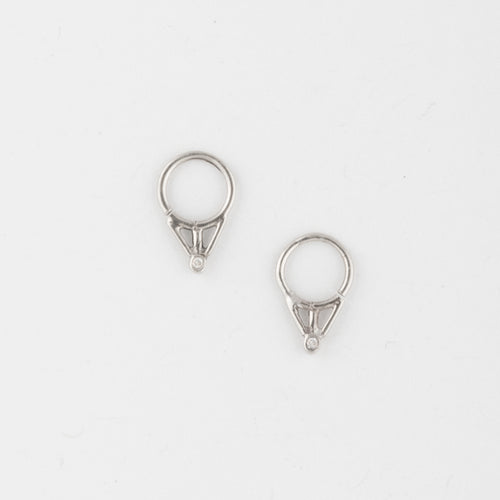 Triangle piercing - Sterling Silver