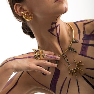 Goddess Empire choker - Bronze