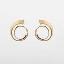 Wave earrings - Gold Plate Bronze
