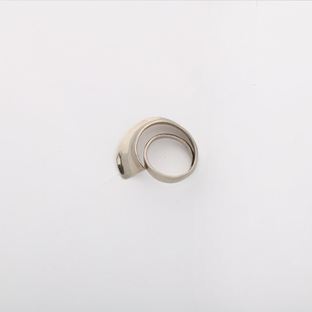 Wave ring - White Bronze