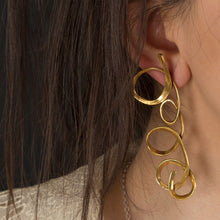 Loops earrings - Gold Plate Bronze